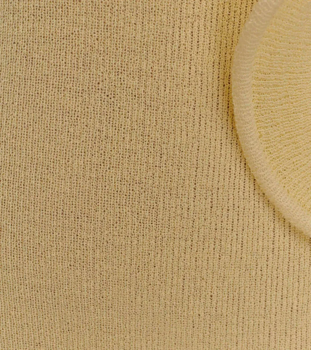 Meshki Sandrine Off Shoulder Knit Maxi Dress - Lemon - Size L / AU 12 for rent on The Volte - main image