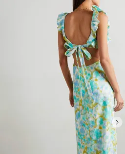 Zimmermann High Tide Frill Midi Dress size 0 / 8 for rent on The Volte - image 4