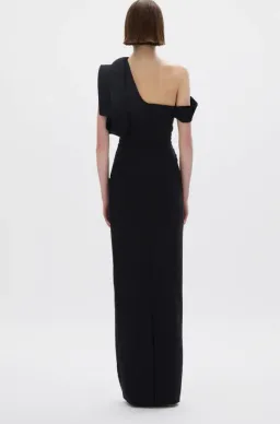 Rachel Gilbert Rowana Gown in Black Size 14 for rent on The Volte - image 2