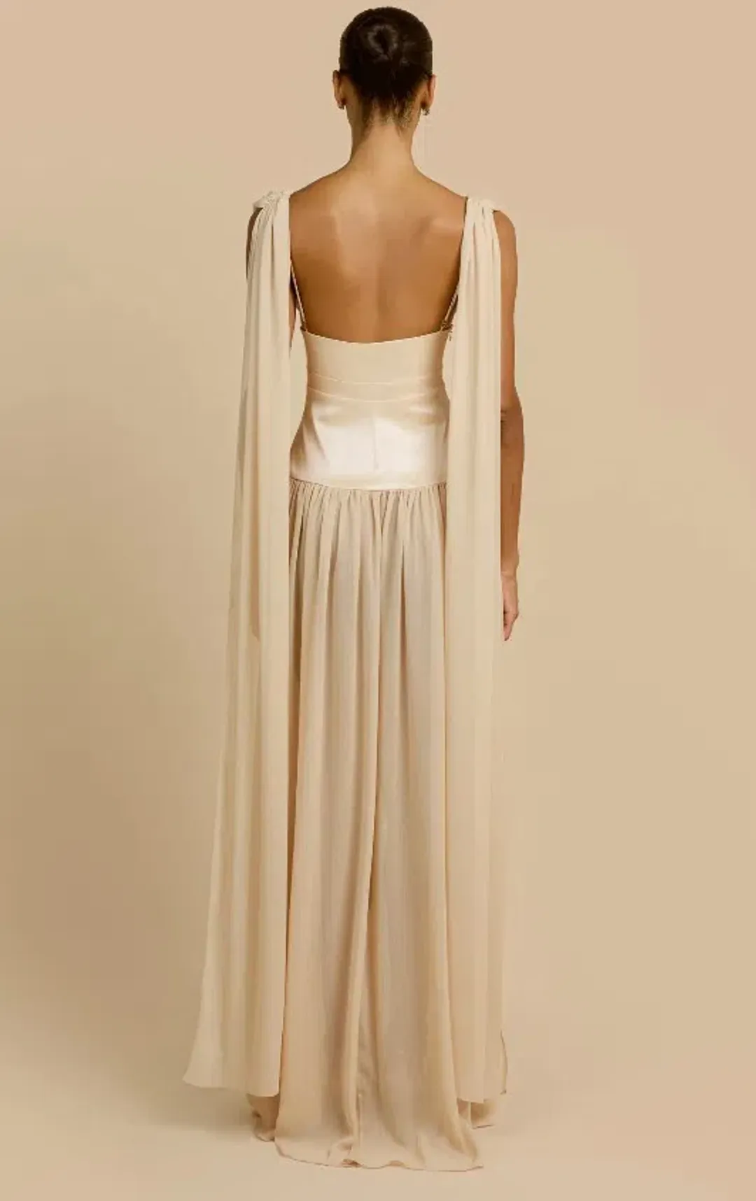 Arcina Ori Ramona Maxi Dress Champagne Size S / AU 8 for rent on The Volte - main image