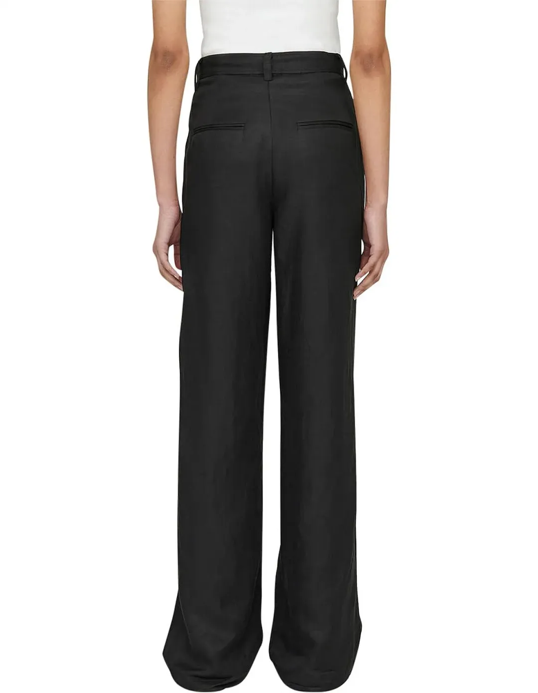 Anine Bing Carrie Tailored Pant Black Size 8 for rent on The Volte - main image