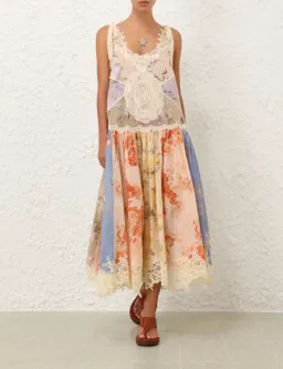 Zimmermann Cascadian Lace Midi Dress for rent on The Volte - image 1