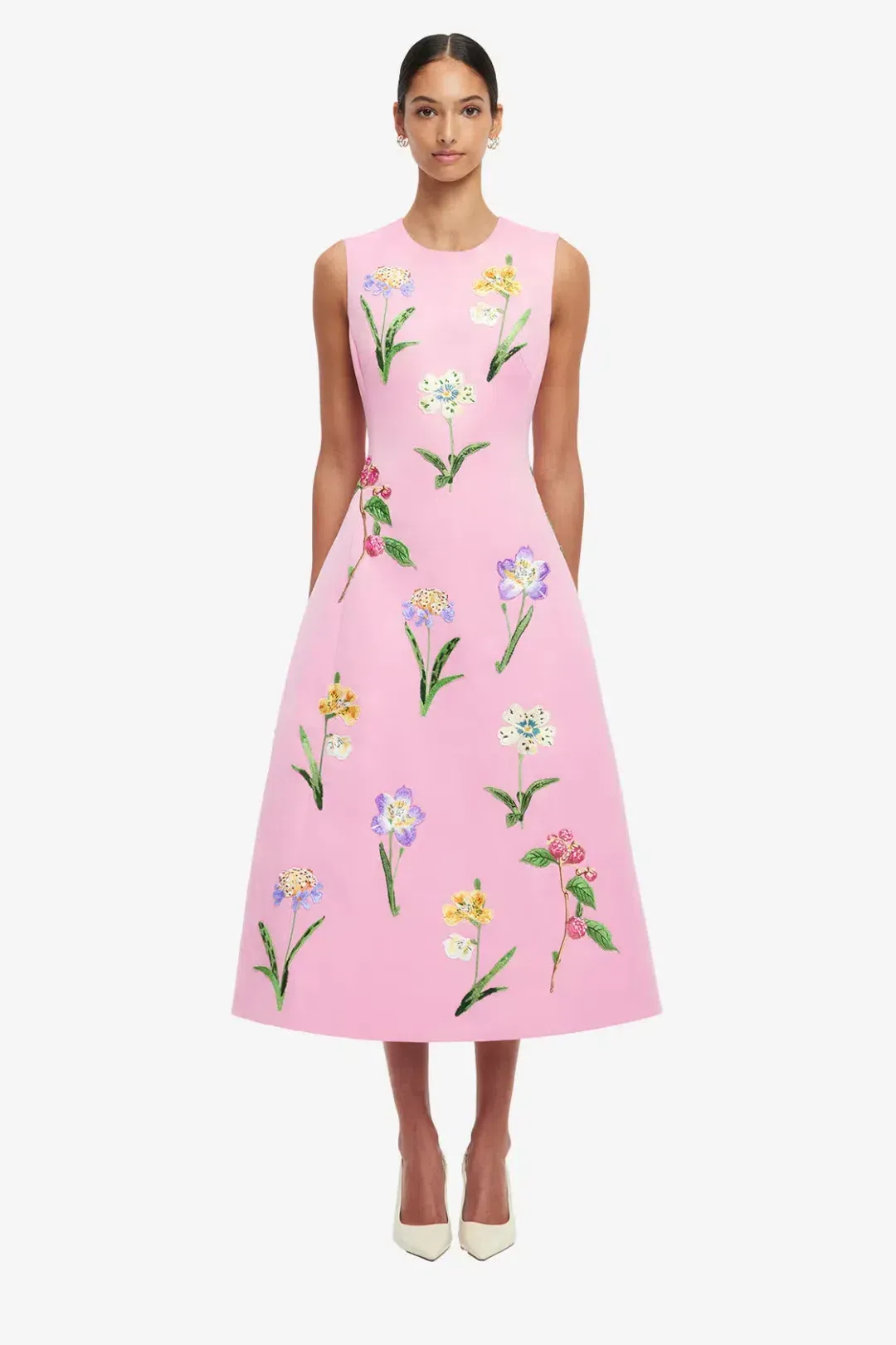 Leo Lin Cleo Embellished Midi Dress  for rent on The Volte - main image