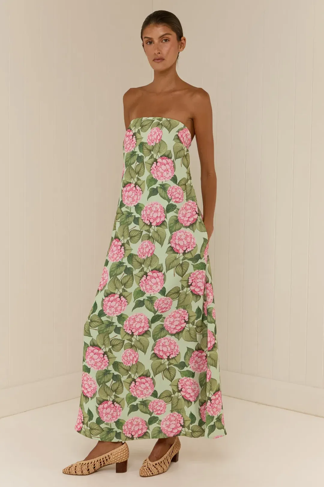 Palm Noosa Alessia Dress Pink Jardin Size 10 for rent on The Volte - main image