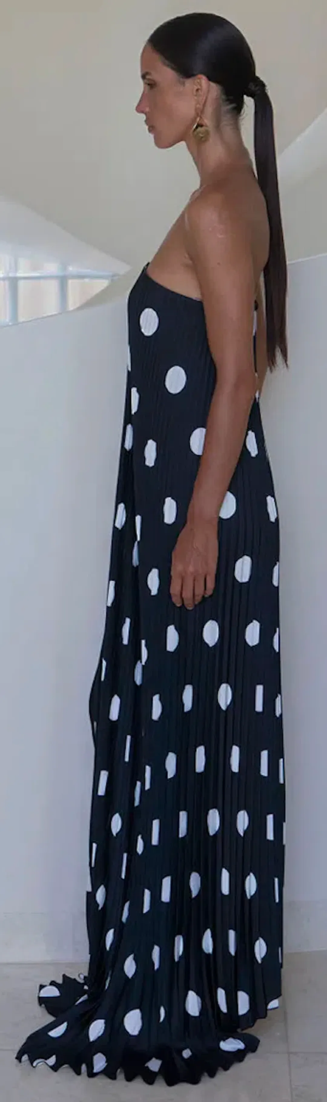 L'IDEE black tie polka gown  for rent on The Volte - main image