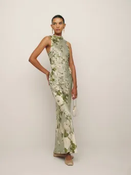 Reformation Anaiis Silk Dress for rent on The Volte - image 1