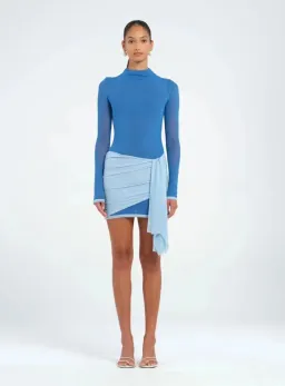 BENNI Kingsley Mini Dress Blue Size 10 for rent on The Volte - image 2