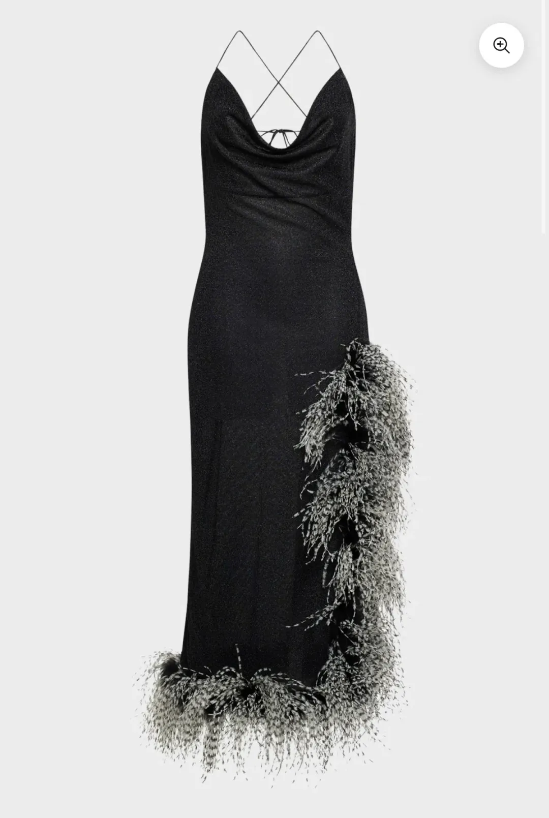 Oseree LUMIÈRE BICOLOR PLUMAGE NIGHT OUT DRESS size S for rent on The Volte - main image