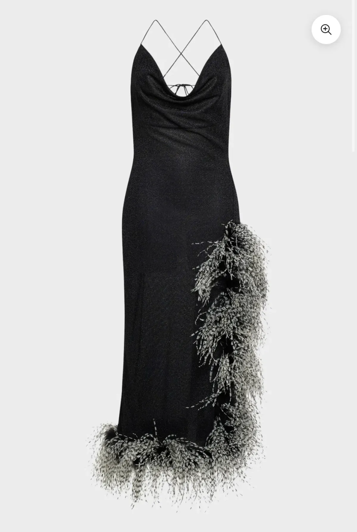 Oseree LUMIÈRE BICOLOR PLUMAGE NIGHT OUT DRESS size S for rent on The Volte - main image