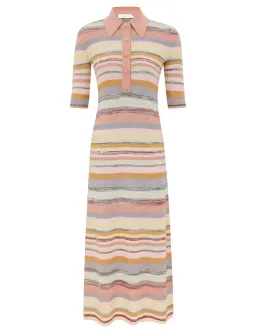 Zimmermann Luna Mouline Polo Midi Dress Size 2 for rent on The Volte - image 1