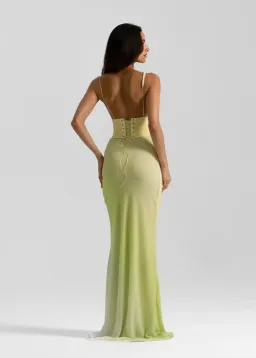 HALLIE GOWN | CITRUS - SIZE 8 for rent on The Volte - image 3