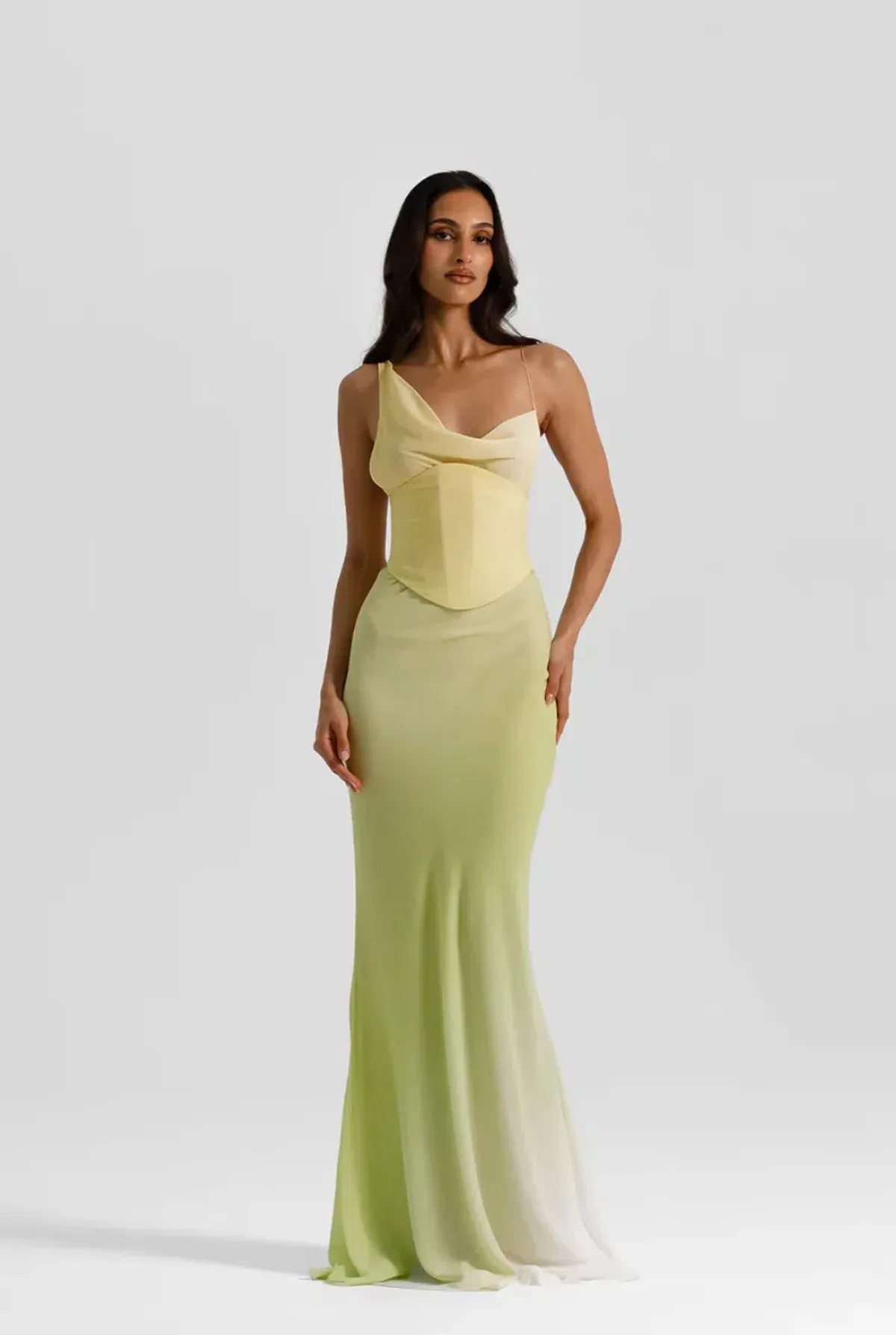 HALLIE GOWN | CITRUS - SIZE 6 for rent on The Volte - main image