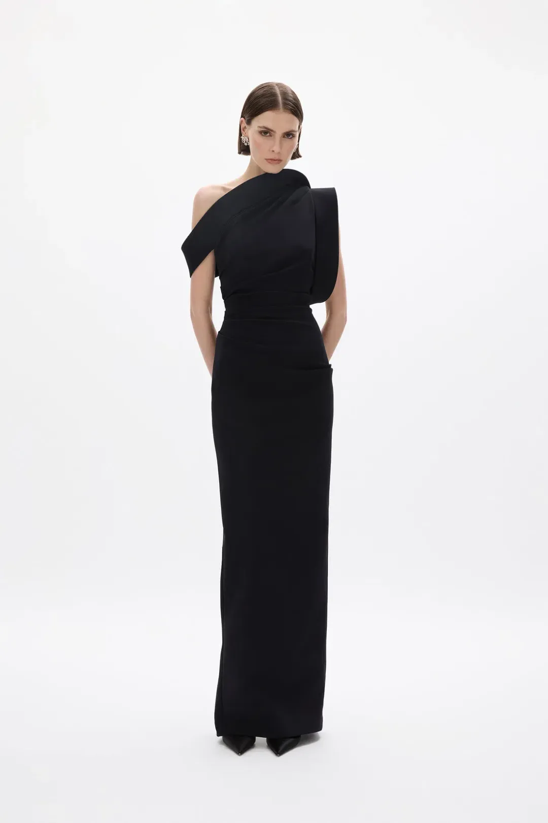 Rachel Gilbert- Rowana One Shoulder Gown- 0 for rent on The Volte - main image