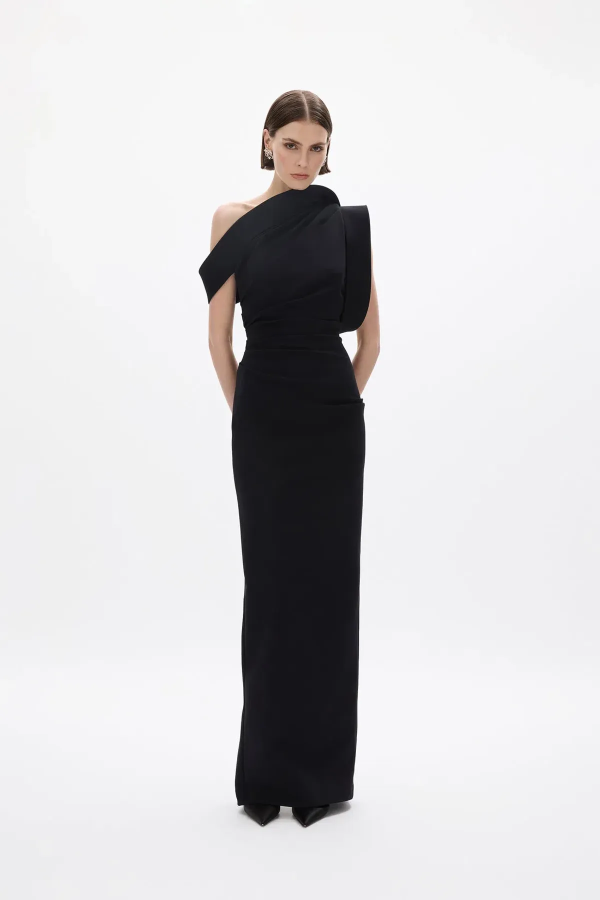 Rachel Gilbert- Rowana One Shoulder Gown- 0 for rent on The Volte - main image