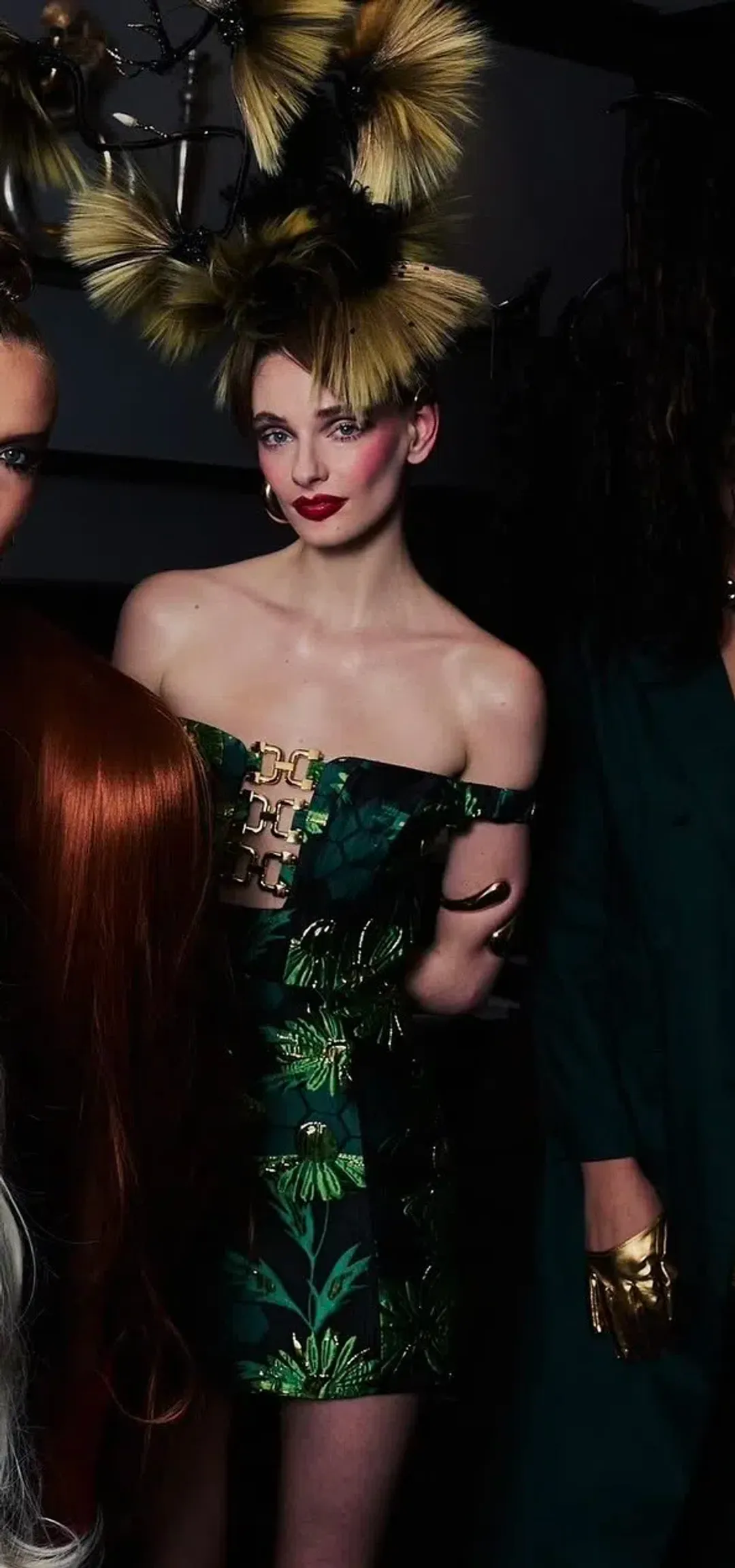 ALICE By Alice McCall Edie Green Black Mini Short Dress | Size AU 10 for rent on The Volte - main image