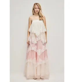 Aje Ophelia Lace Gown in Multi Size AU10 for rent on The Volte - image 2