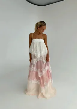 Aje Ophelia Lace Gown in Multi Size AU10 for rent on The Volte - image 3