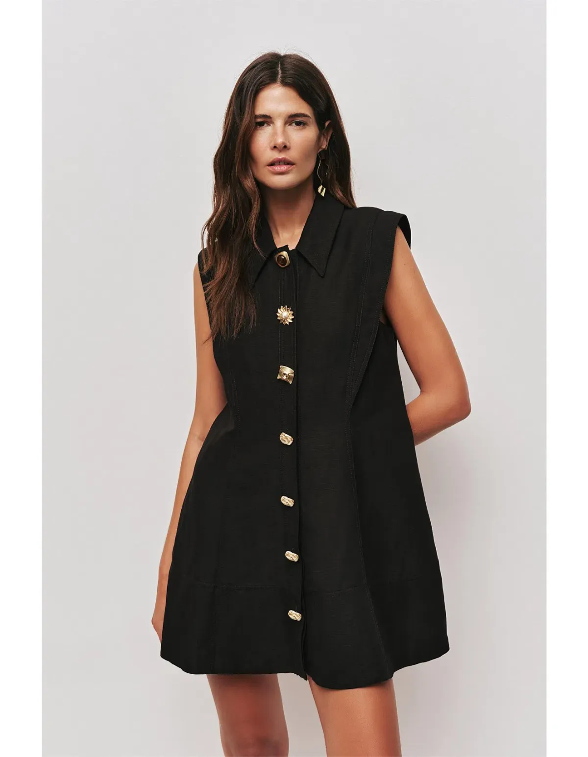 Aje Sacha Mini Dress Black size 8 for rent on The Volte - main image