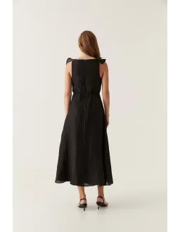 Aje Genesis Midi Dress Black size 8 for rent on The Volte - image 3