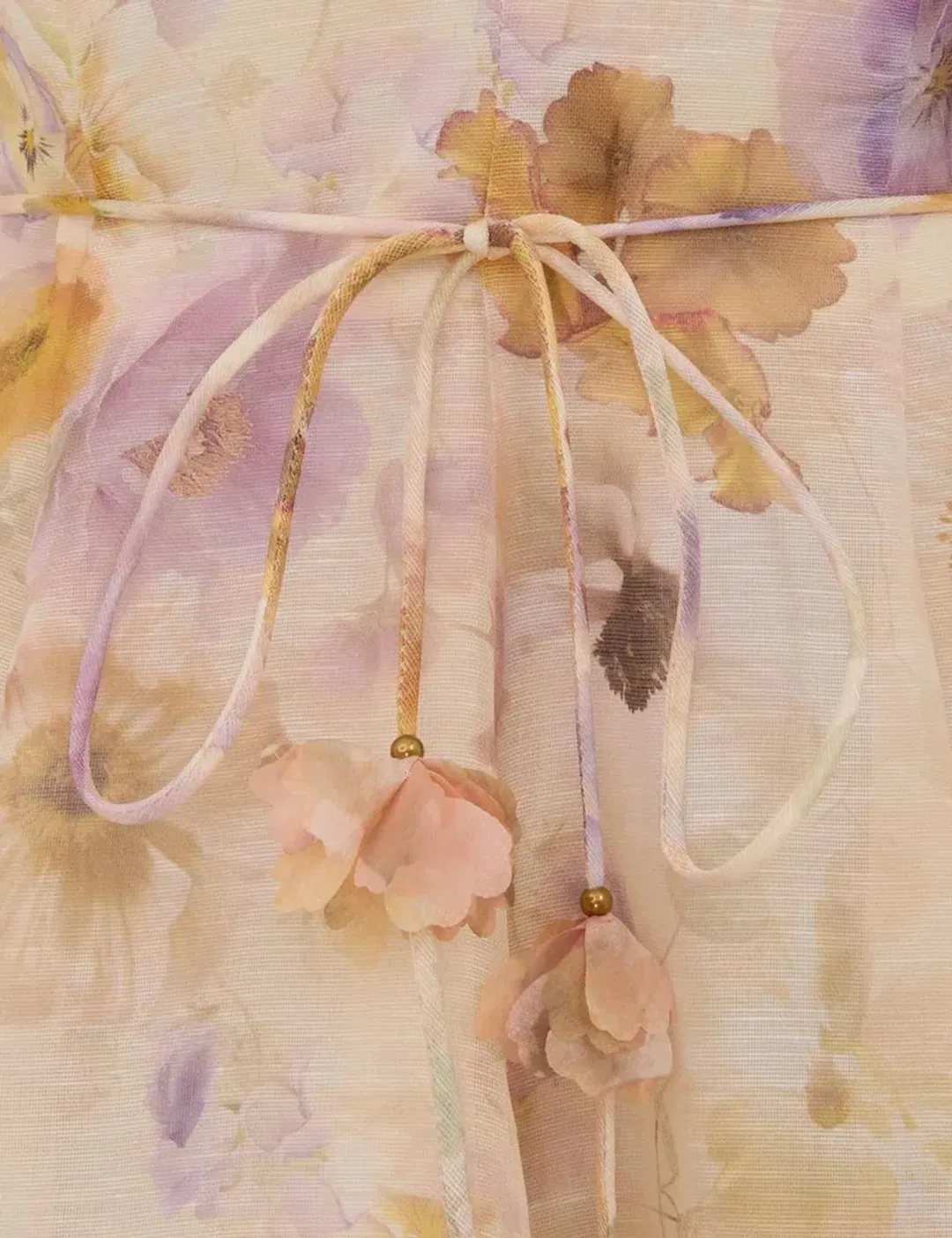 Zimmermann Memento Embroidered Mini Dress in Pansy Floral | Size 1 AU 10 for rent on The Volte - main image