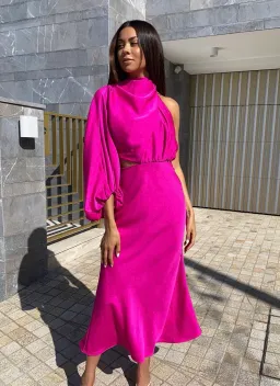 Sheike Olivia Dress Fuchsia Pink Size 16 for rent on The Volte - image 5