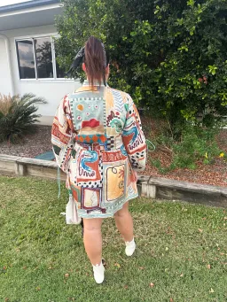 ALEMAIS- Michelle Mini Dress- Multi- Size 12 for rent on The Volte - image 4