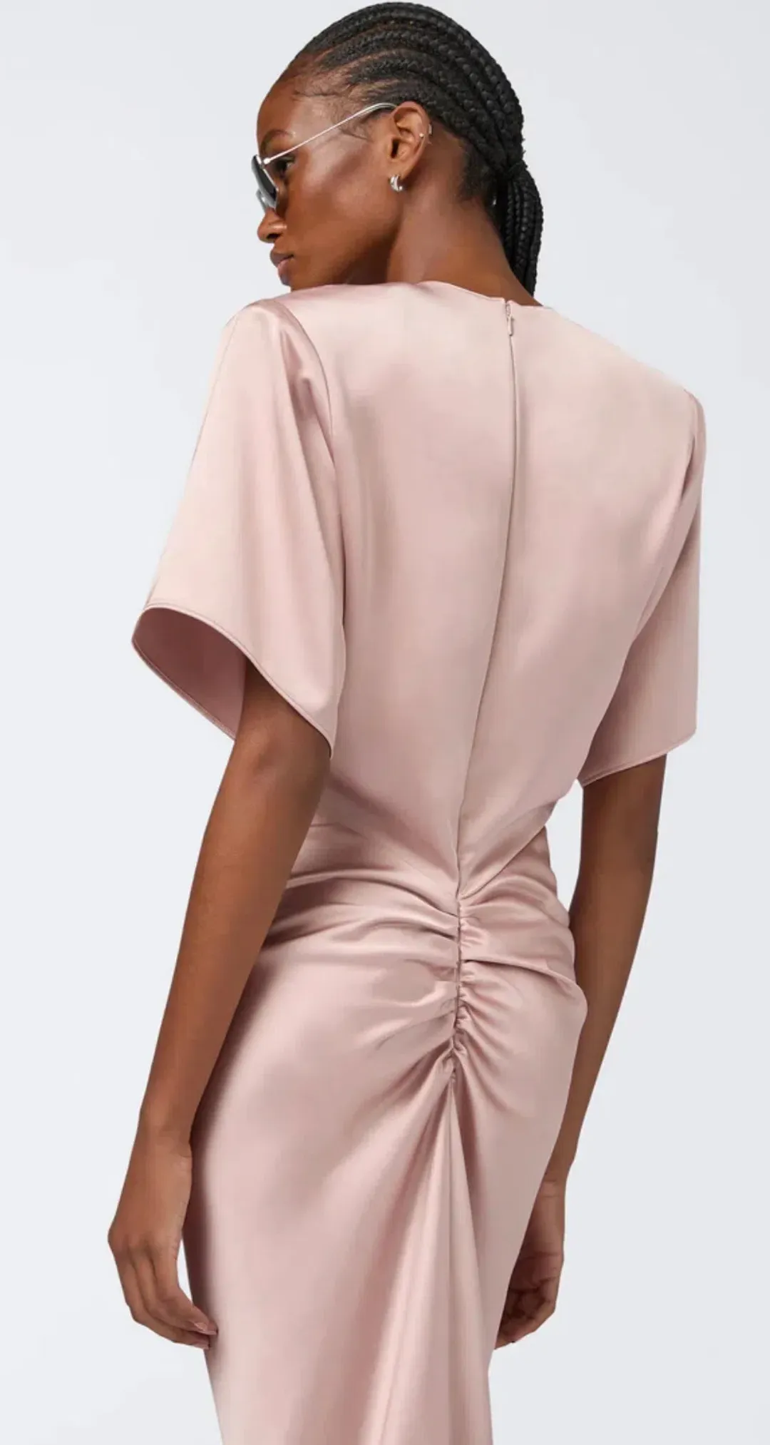 The Andamane Iris Maxi Dress Pink Size 8 for rent on The Volte - main image