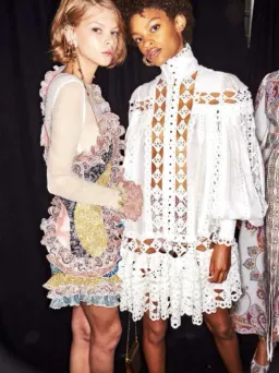 Zimmermann Moncur Studded Smock Lace Broderie Anglaise Mini Dress for rent on The Volte - image 3