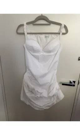 Magda Butrym Off-shoulder cotton minidress for rent on The Volte - image 4