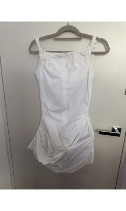 Magda Butrym Off-shoulder cotton minidress for rent on The Volte - image 5