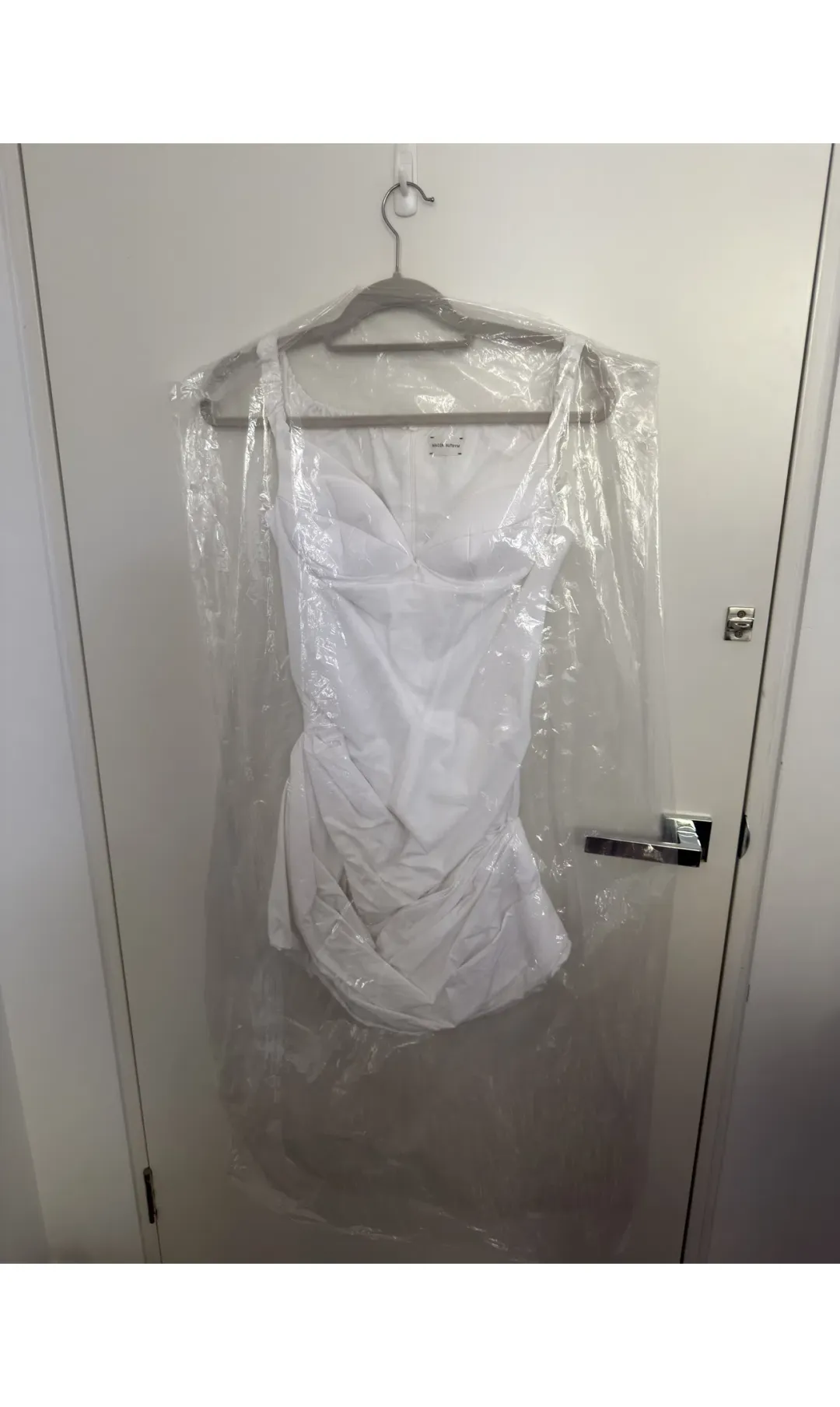 Magda Butrym Off-shoulder cotton minidress for rent on The Volte - main image