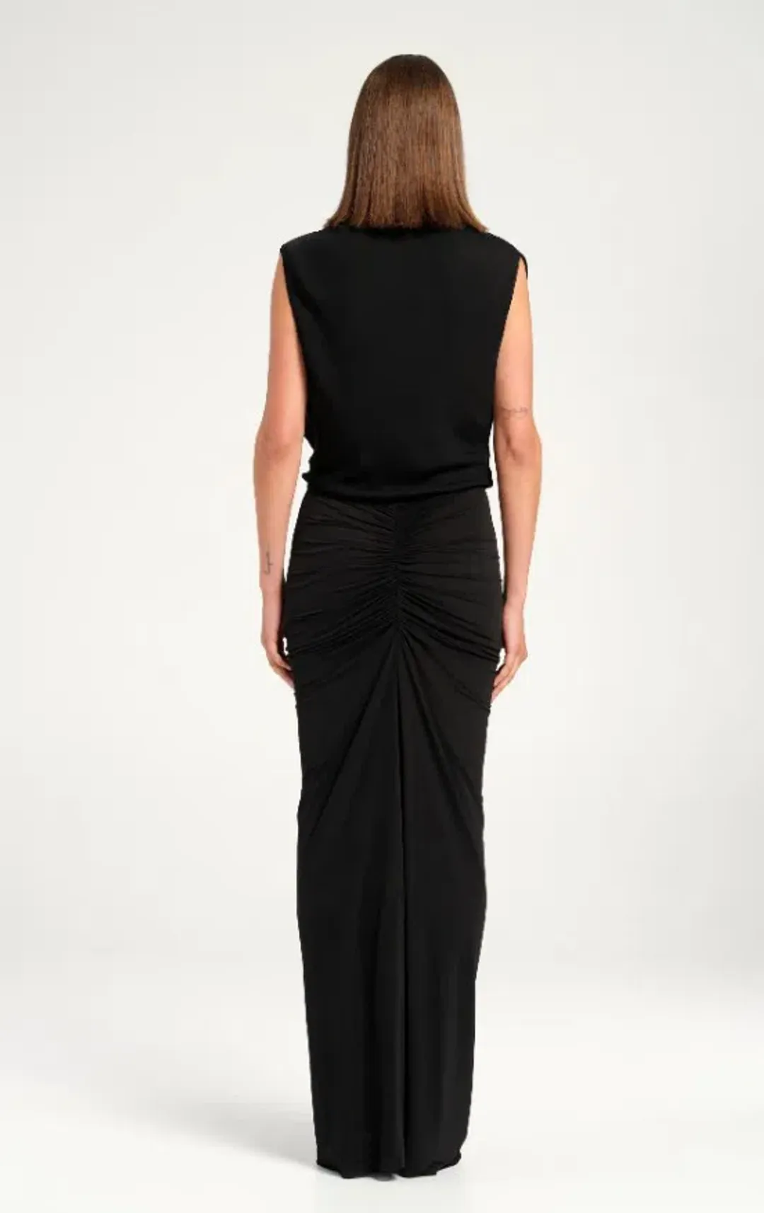 BENNI WILLOW MAXI DRESS BLACK SIZE 12 for rent on The Volte - main image