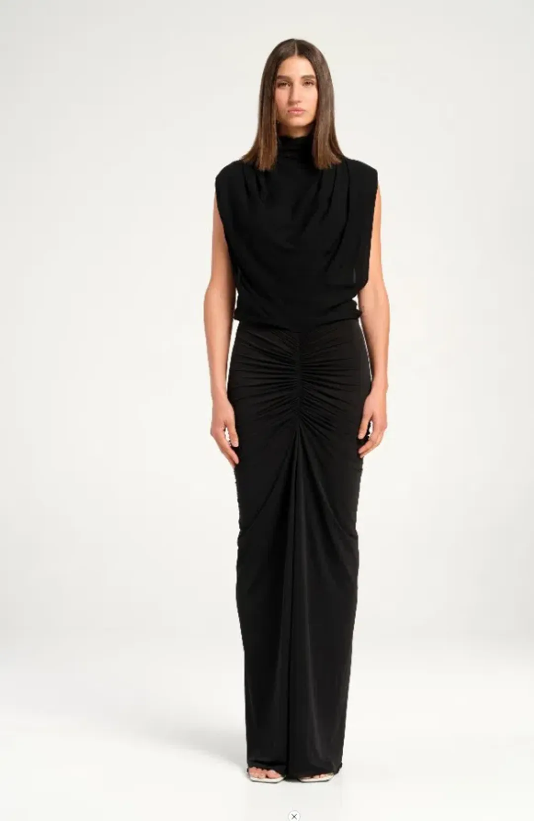 BENNI WILLOW MAXI DRESS BLACK SIZE 12 for rent on The Volte - main image