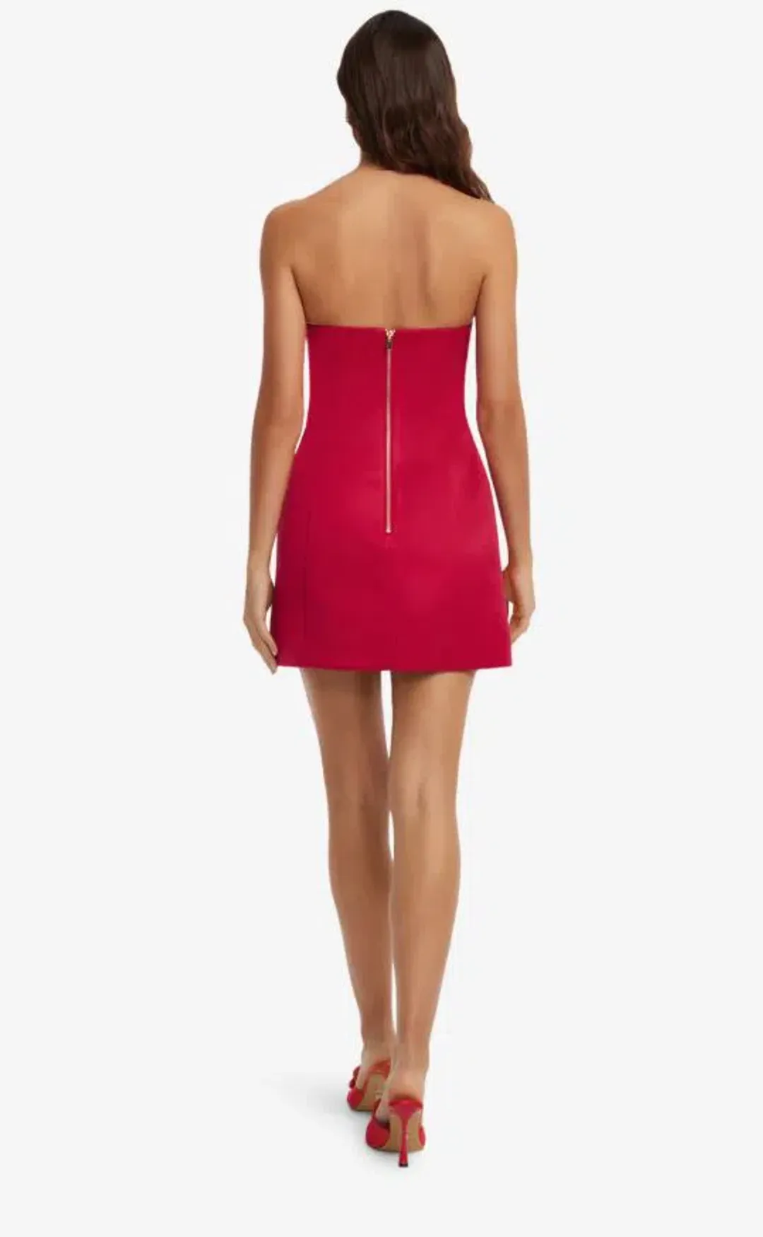 Leo Lin Floret Mini Dress Scarlet 10 for rent on The Volte - main image