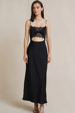 Valerie Midi Dress in Black from Bec + Bridge | Size 10  for rent on The Volte - image 1