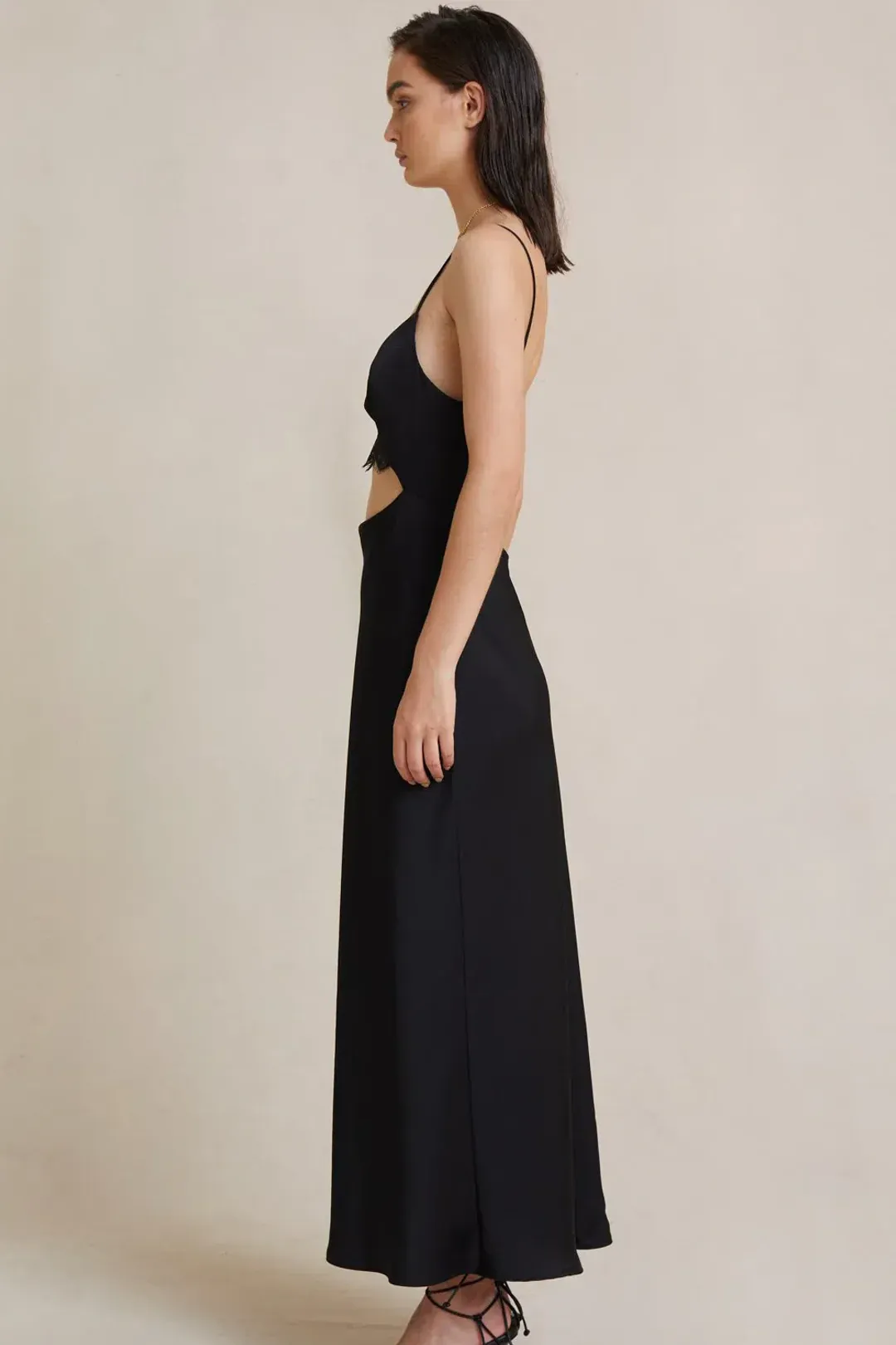 Valerie Midi Dress in Black from Bec + Bridge | Size 10  for rent on The Volte - main image