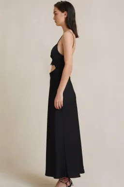 Valerie Midi Dress in Black from Bec + Bridge | Size 10  for rent on The Volte - image 4