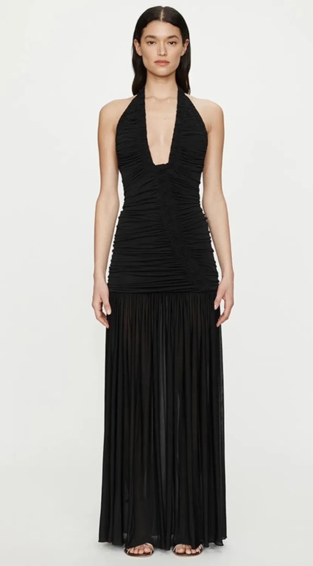 Christopher Esber Orion Gown in Black AU 6 for rent on The Volte - main image
