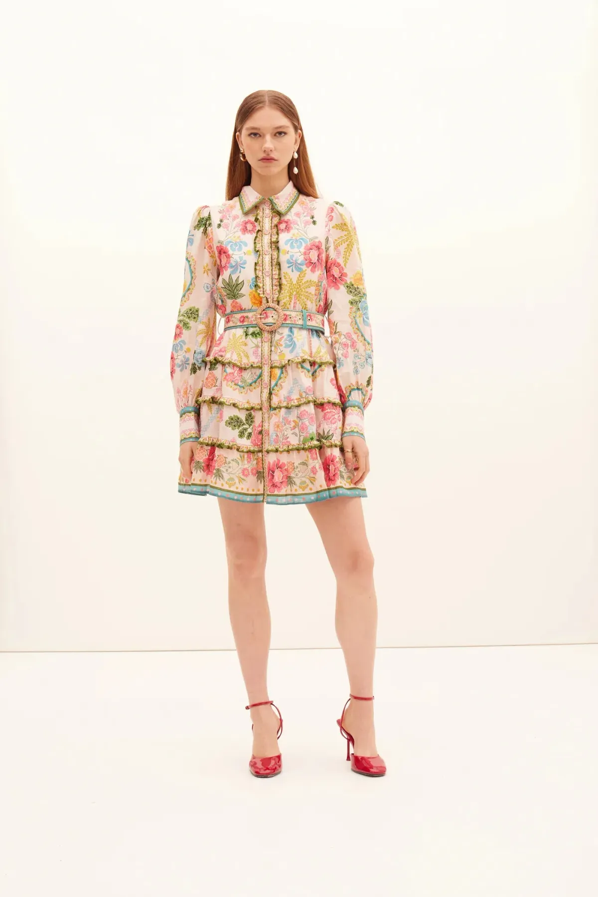 Kate Ford Prairie Frilled Layered Mini Size 8 for rent on The Volte - main image