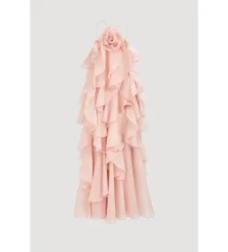 Aje Pandorea Layered Maxi Dress Pastel Pink Size 10 for rent on The Volte - image 4