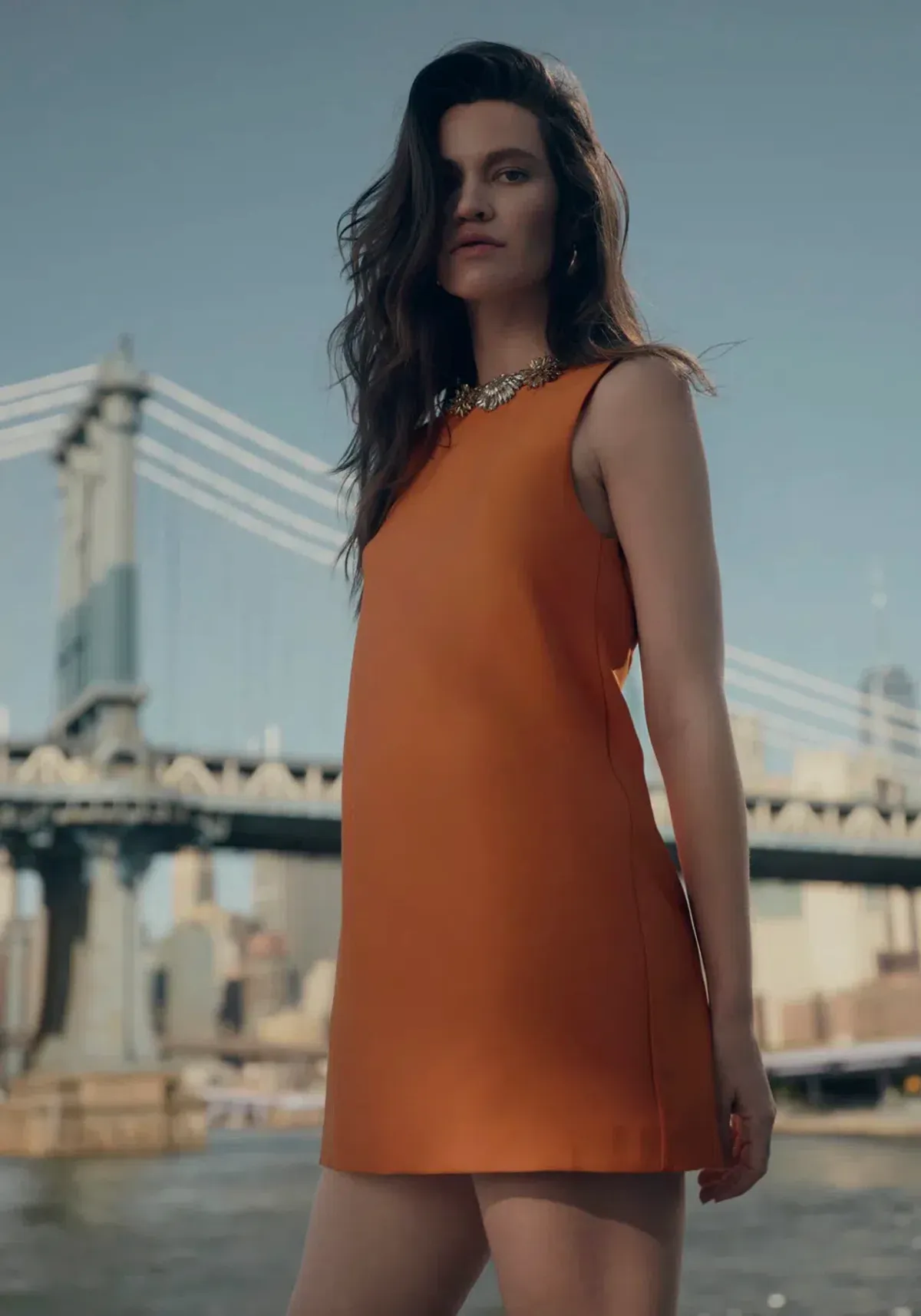 Rachel Gilber Ludovica Shift Mini in Orange AU 8 for rent on The Volte - main image