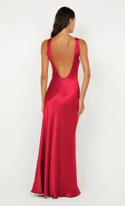 Bec & Bridge Elisia Twist Maxi Dress in Strawberry Red Size 10 for rent on The Volte - image 3