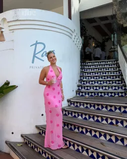 The Wolf Gang Sanja Slip maxi candy pink for rent on The Volte - image 1