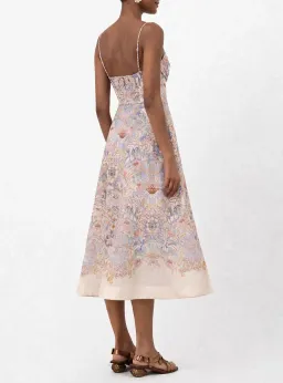 Zimmermann Rebellion Tuck Midi Dress in Blue Floral size 3 au 14 for rent on The Volte - image 2