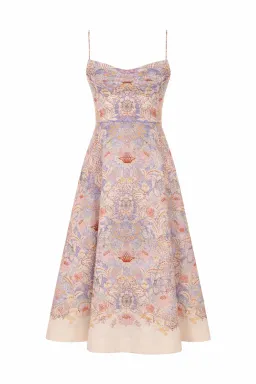 Zimmermann Rebellion Tuck Midi Dress in Blue Floral size 3 au 14 for rent on The Volte - image 3