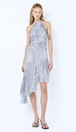 Bec & Bridge ETIENNE HALTER DRESS WOODGRAIN Size 6 for rent on The Volte - image 1