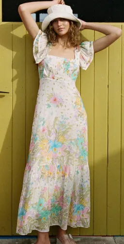 SPELL Lei Lei Frill Gown Size Small for rent on The Volte - image 1