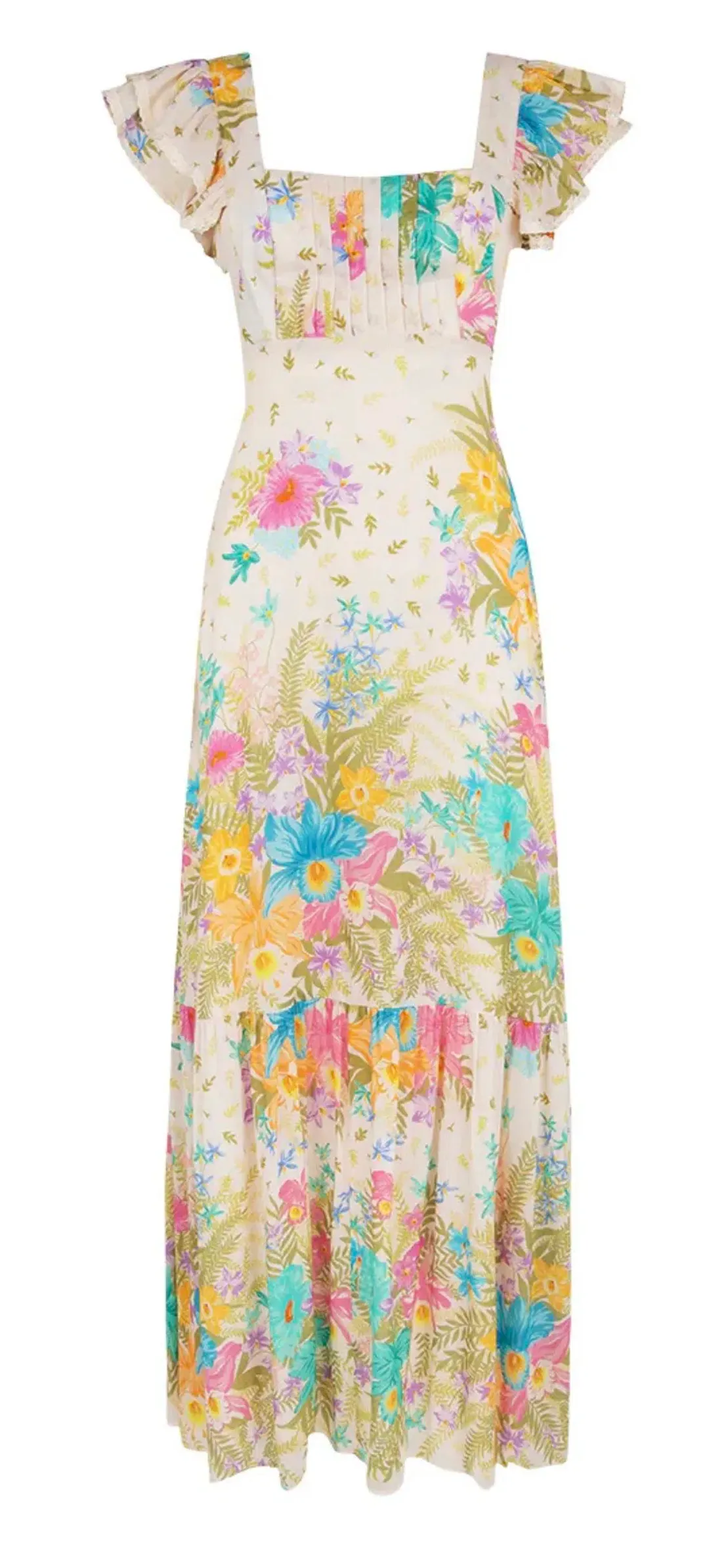 SPELL Lei Lei Frill Gown Size Small for rent on The Volte - main image