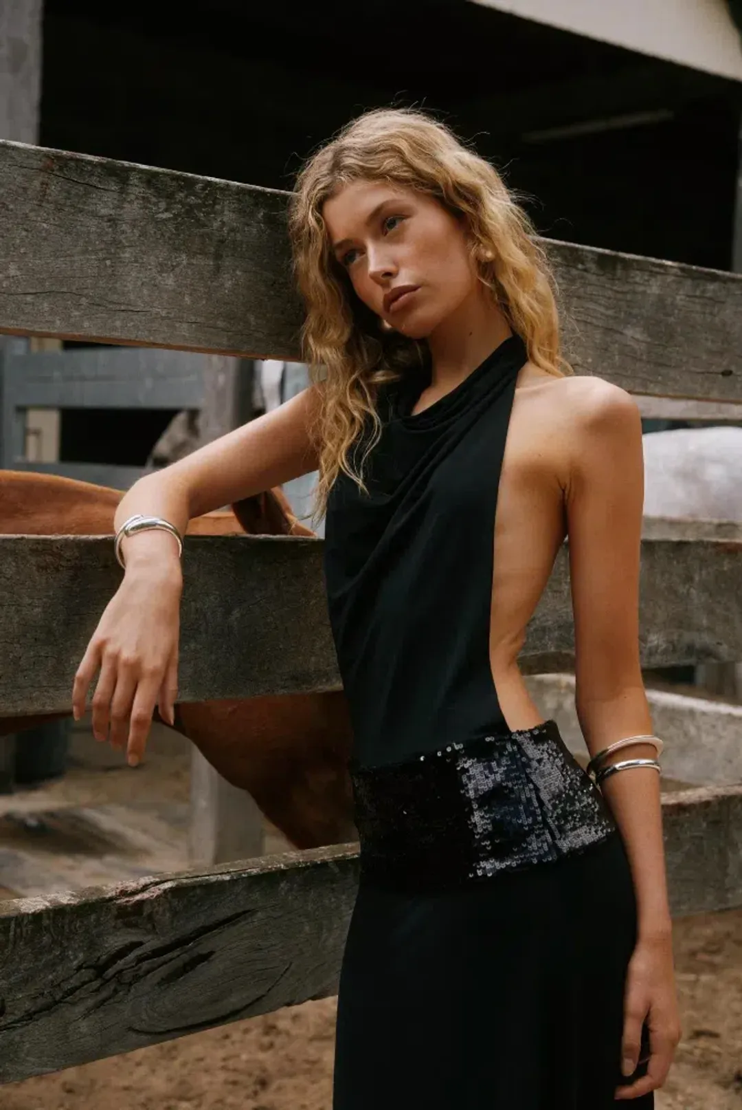 Ance Gria Adele Gown Black Size S / AU 8 for rent on The Volte - main image