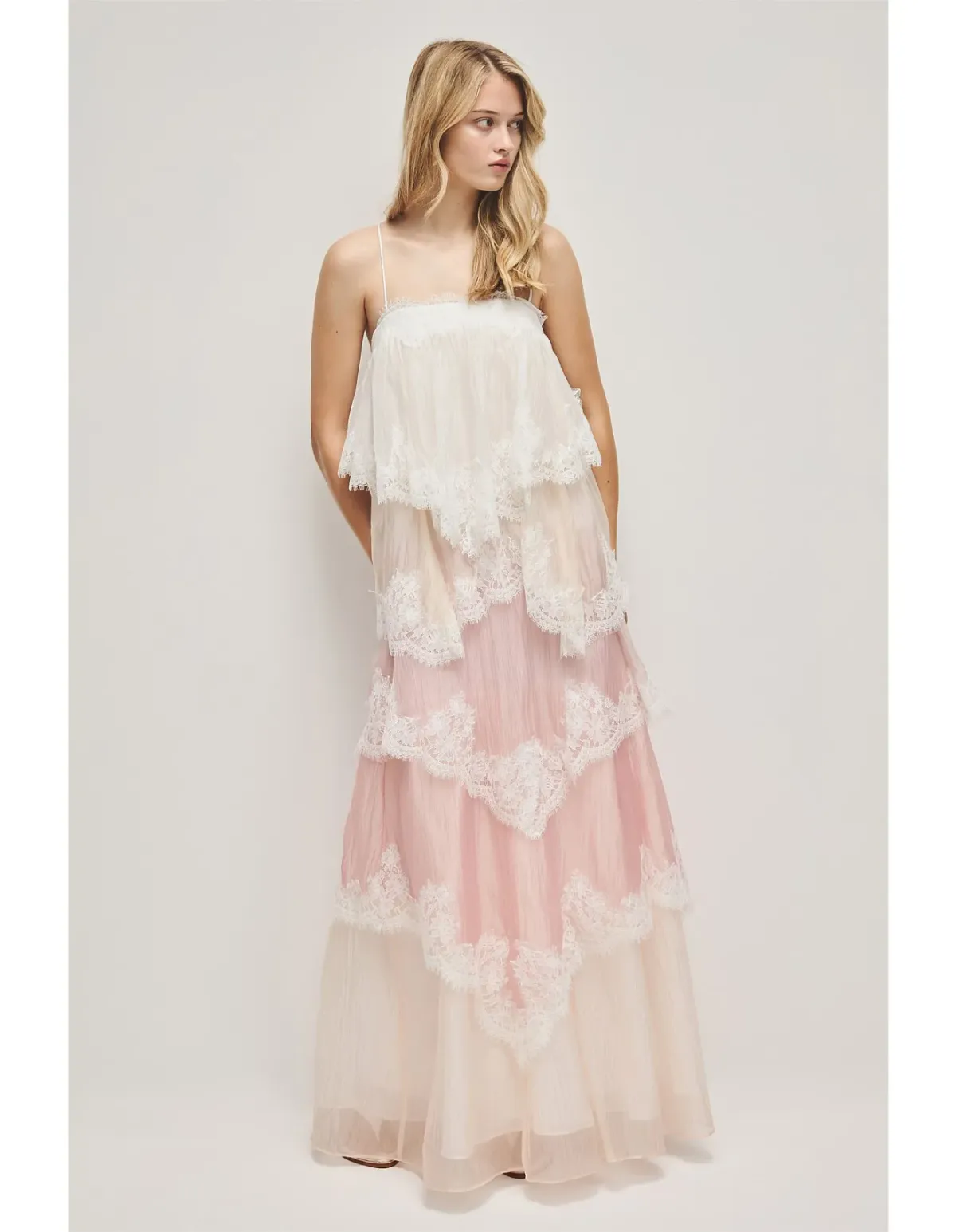 Aje Ophelia Lace Gown Multi Size 10 for rent on The Volte - main image